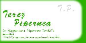 terez pipernea business card